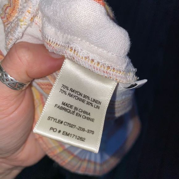 Anthropologie 🐾Cloth & Stone Wide Leg Stripe Cropped Pants, Sz Large, MSRP $118 - Picture 11 of 14